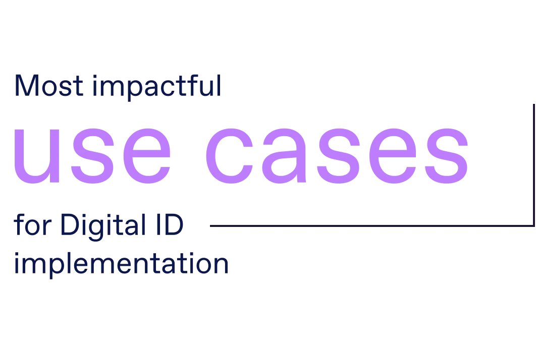 The benefits of digital ID implementation will be most noticeable and yield the fastest results in the following top three use cases: Online financial transactions (46%), online account opening (38%), and eCommerce transactions (33%).